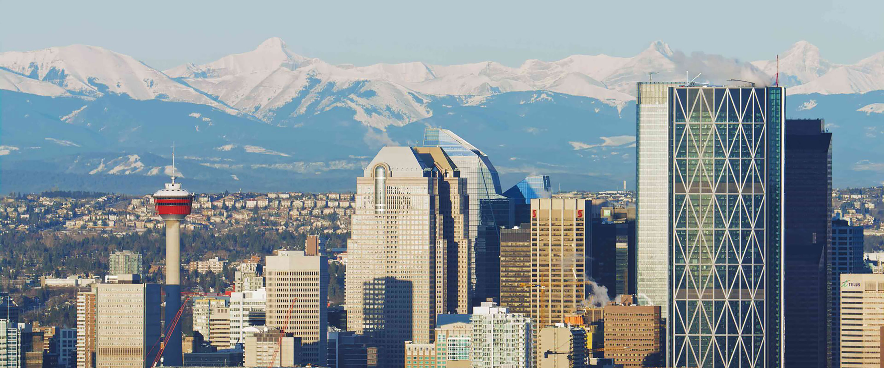 Calgary summer skyline